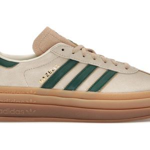 Adidas gazelle bold cream white / collegiate green / magic beige